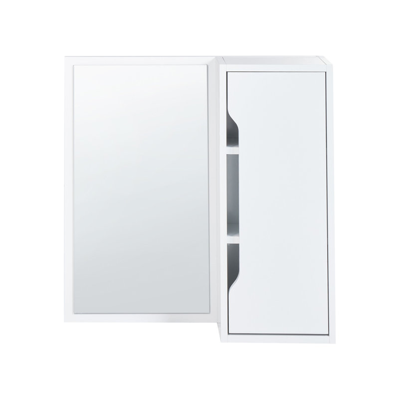 PALMAS 60 mm W 60 mm H Mirrored Medicine Cabinet and 2