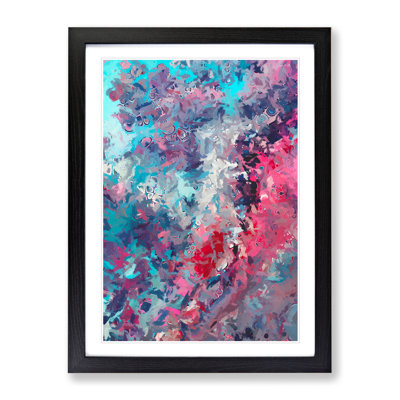 Splash Of Love Abstract - Single Picture Frame Painting