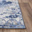 Tapis oriental en polypropylène tissé à la machine rectangulaire bleu / beige-67509349