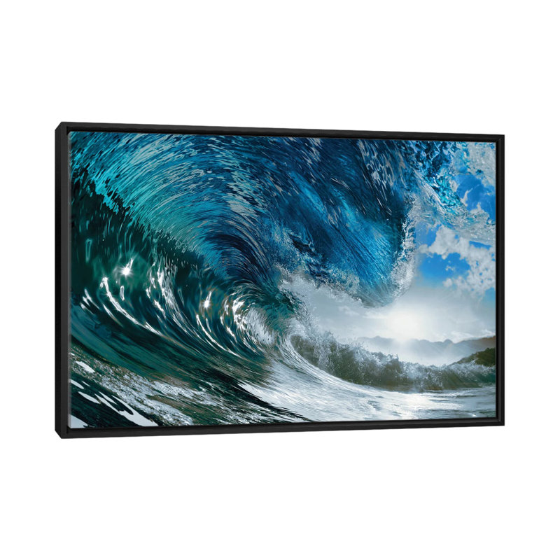 «The Wave» par PhotoINC Studio - Estampe numérique sur toile tendue avec châssis, H 8 po x l 18 po x P 26 po, Pas de tapis