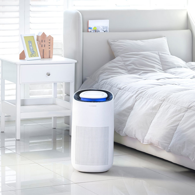 CUCKOO CAC-J1510FW 3-in-1 Air Purifier with H13 True Hepa Filter, UVC- Light, Remove Airborne Particles, Medium to Large Rooms, White
