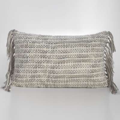 Cozi Fringed Reversible Throw Pillow