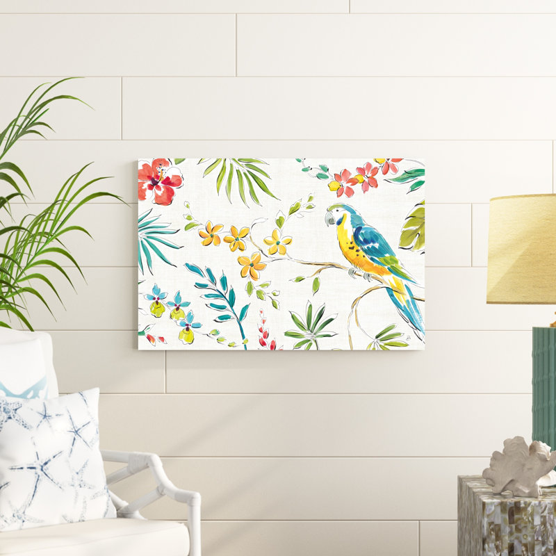 Tropical Oasis II - blanc, H 24 po x l 36 po x P 1,25 po