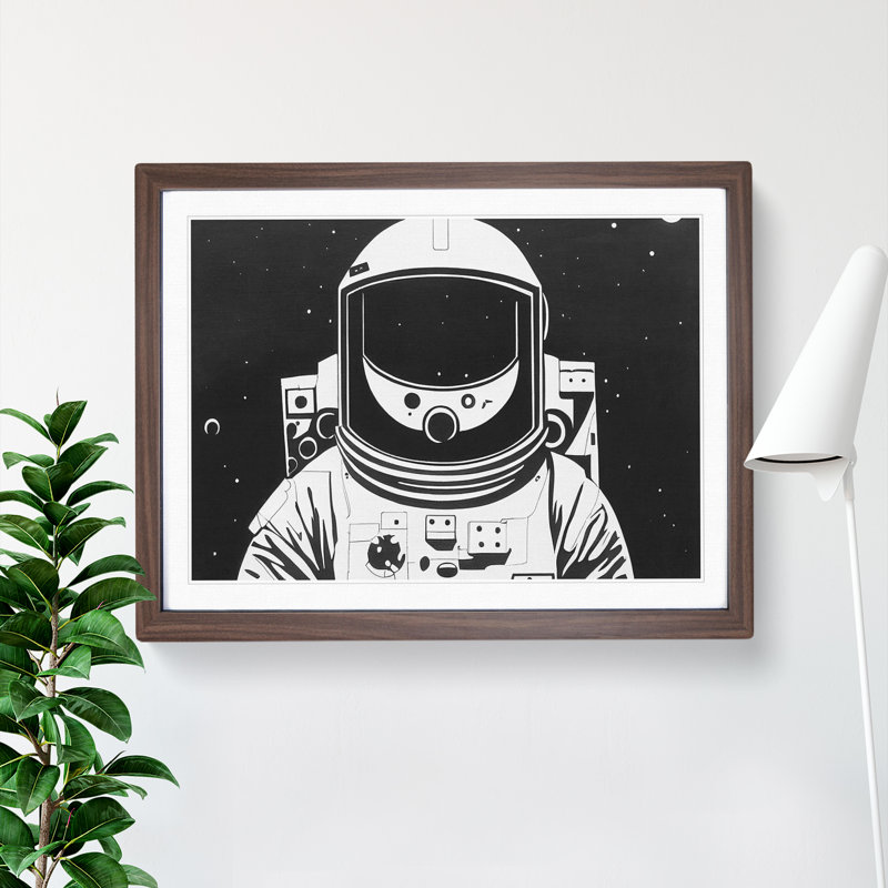 Astronaut Monochrome Vol.2 - Framed Print