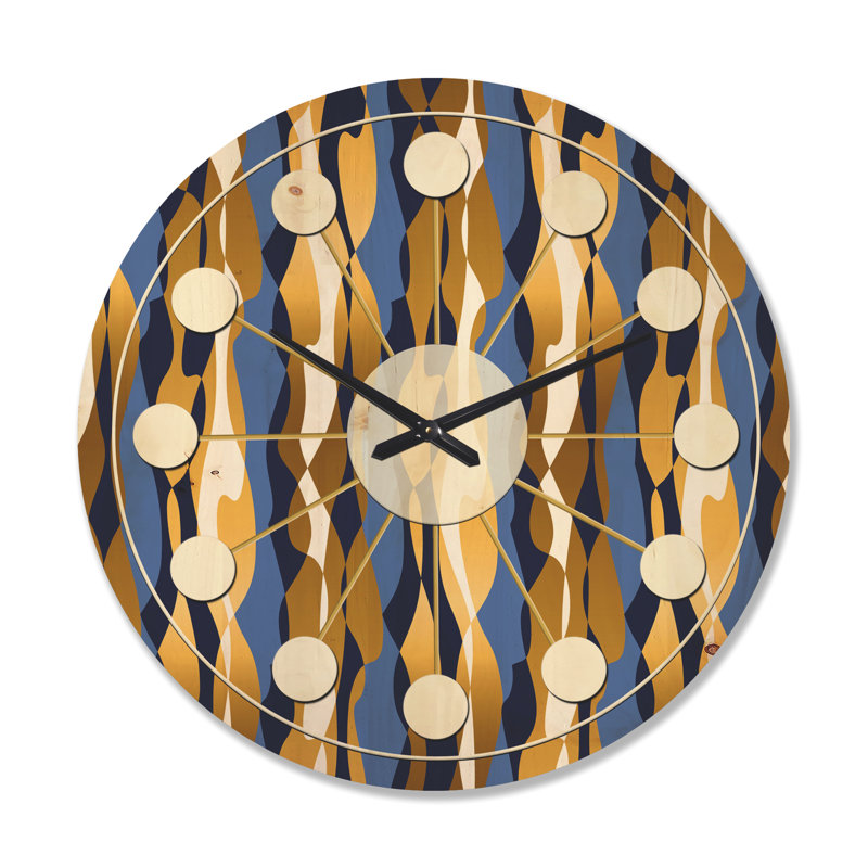 Horloge murale rétro Mid-Century, Très grand
