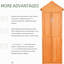 Remise de rangement extérieure - Armoire à outils imperméable en bois pour patio, pelouse avec portes verrouillables. Weather Design Utilisation à long terme. Assemblage simple, fournitures de jardin et de piscine à usages multiples. Fabrication solide. 23,24 po