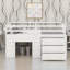 Lit mezzanine avec armoire intégrée et tablettes-1602181040