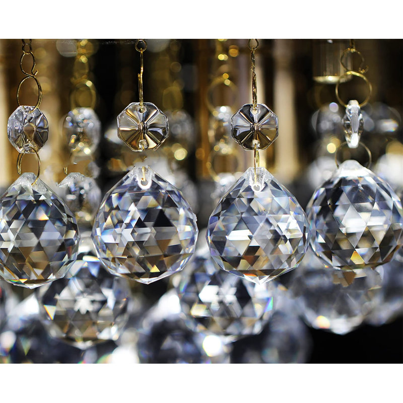URBNLIVING Crystal Semi Flush Mount