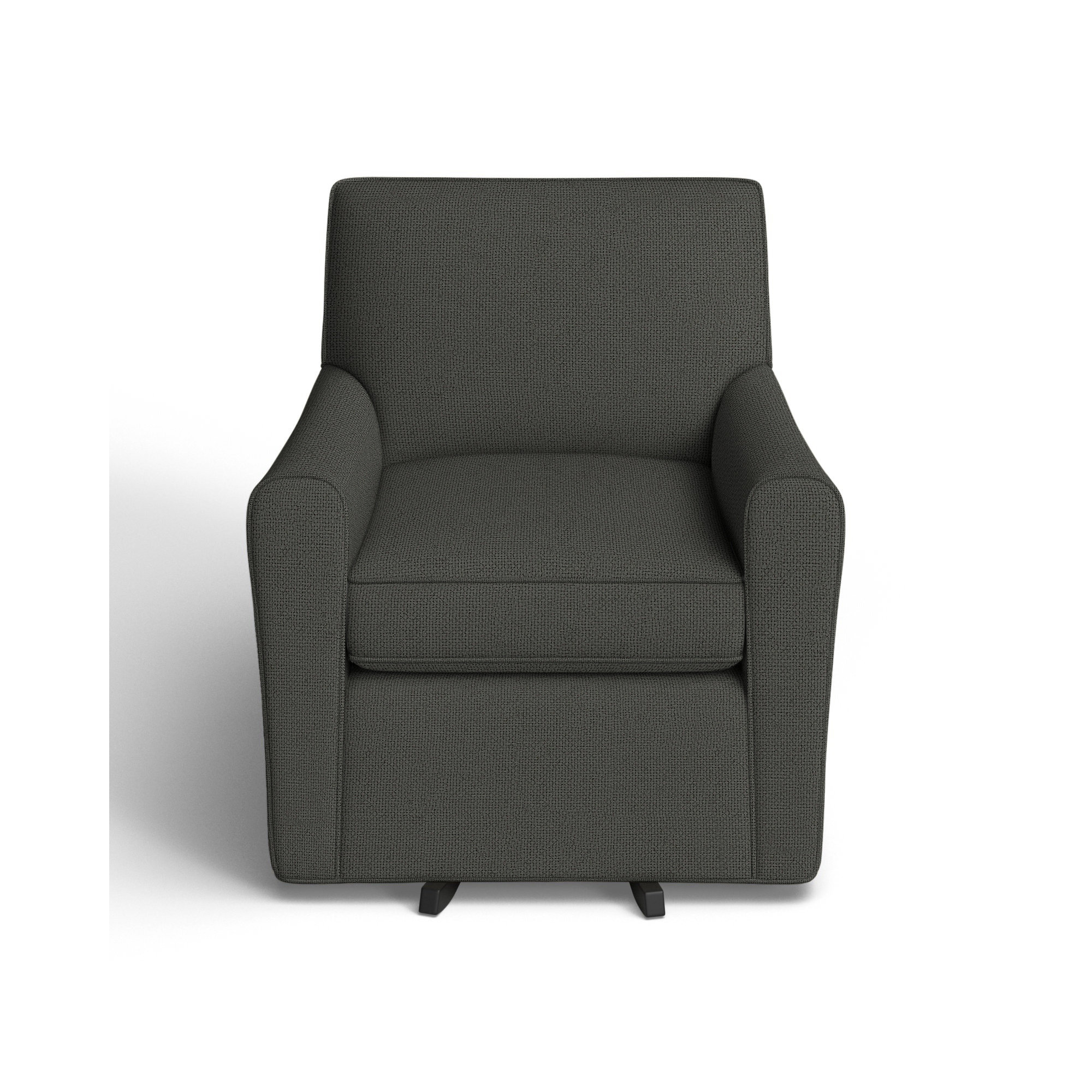 Mikeno Upholstered Swivel Armchair, Ida Graphite