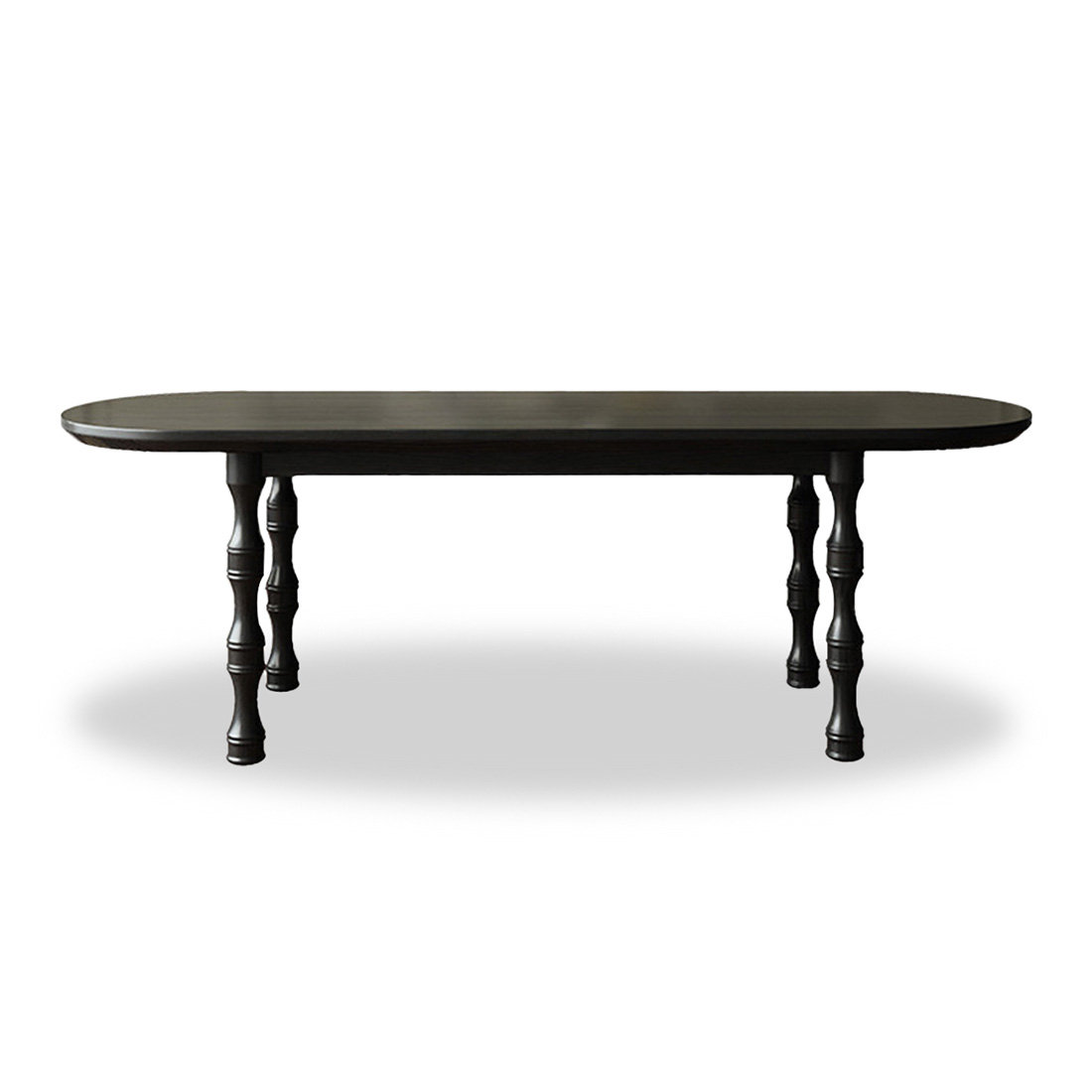 George Oliver Black Oval Solid Wood Dining Table | Wayfair