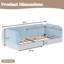 Structure de lit rembourré en molleton pour enfants, lit de sol semi-fermé Montessori-133445815-133445817