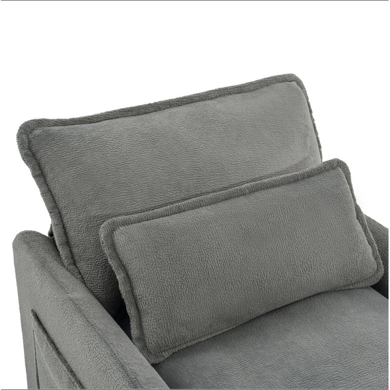 Canapé Modern, Fausse fourrure grise
