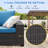 7 Pieces Outdoor Patio Furniture Set, Wicker Conversation Sets with Tea Table, Rattan Patio Sofa with Thick Cushions for Garden, Backyard Porch, Poolside-2082066879