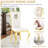 Montzerrat Upholstered Leather Dining Chair With Circular Hole Backrest And Carved Stainless Steel Legs, Armless Side Chair For Dining Room, Living Room, Or Bedroom -71803937-71803936