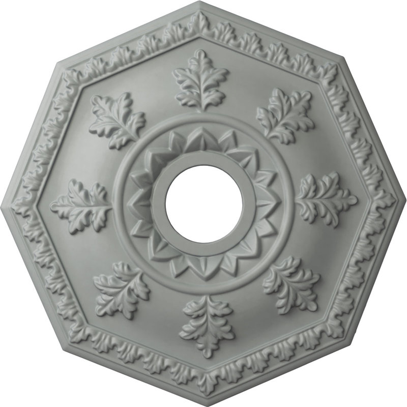 Médaillon de plafond Endurathane Nottingham, DO 18 po x P 3 1/2 po x P 1 1/2 po (convient aux auvents jusqu'à 4 5/8 po), apprêté en usine
