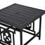 Table de bout d'extérieur en métal avec trou pour parasol Sunveer