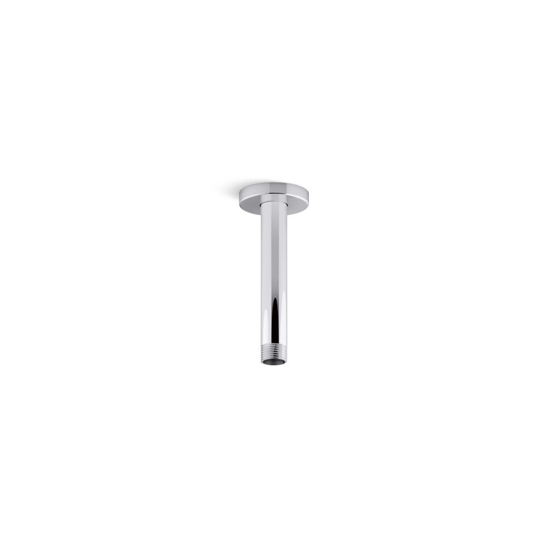Statement 6 in. Ceiling-Mount Rainhead Arm And Flange, Vibrant French Gold