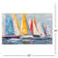 «Colorful Sails», art encadré sans verre