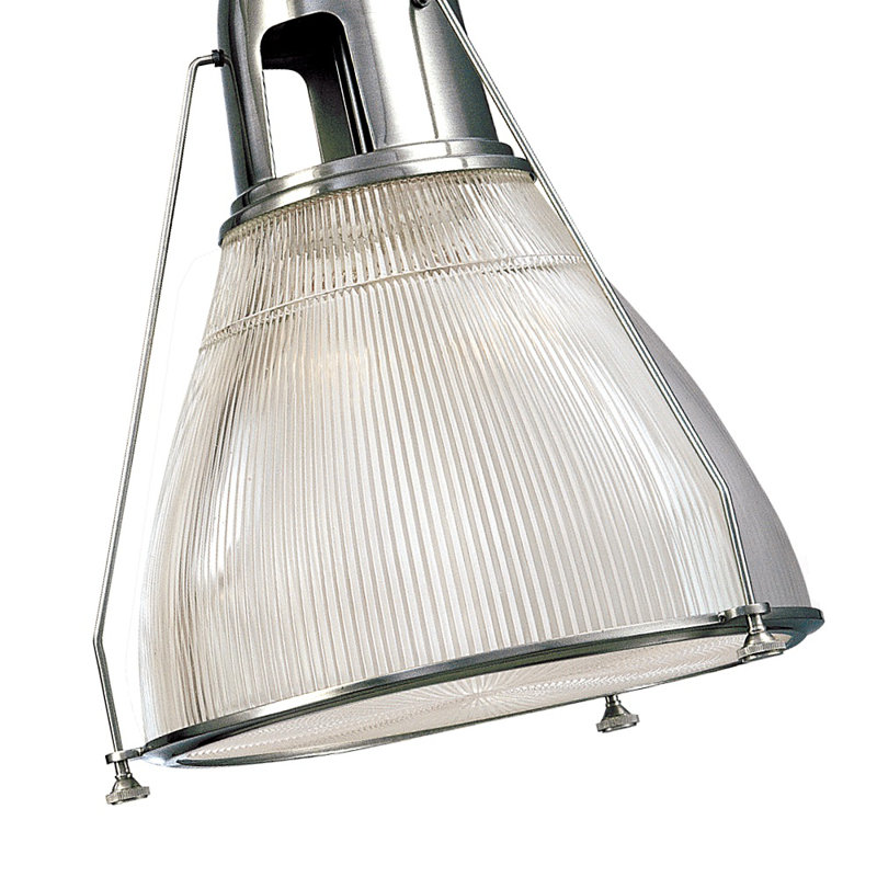 Haverhill 1 - Light Pendant, Polished Nickel, Ribbed