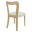 Ensemble de 2 chaises de salle à manger sans accoudoirs de style classique-moderne avec sièges rembourrés, structure en bois d'hévéa robuste-1704926557