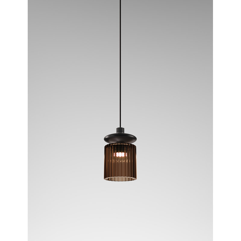 Tread 1 - Light LED Pendant, Burned Earth Transparent, Matte Bronze, 2700 Kelvins