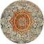 Tapis gris / orange de style Sud-Ouest Dimonetta-23392883