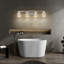 4-Light Brushed Nickel Vanity Light with 3 Colour Modes  with Clear Glass Shade-1899122923-1921326833