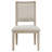 Carleon Cushioned Dining Side Chair White Washed