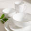 Ensemble de vaisselle 30 pièces Gibson Home Ogalla - Service pour 6 personnes - Porcelaine blanche avec bande dorée