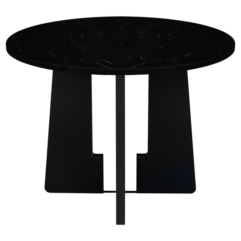 Table de salle à manger ronde pour 4 personnes, table de salle à manger de cuisine moderne, table de salle à manger ronde de 43 pouces pour le salon de la cuisine