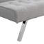 Structure en bois, pieds en acier inoxydable, futon, canapé