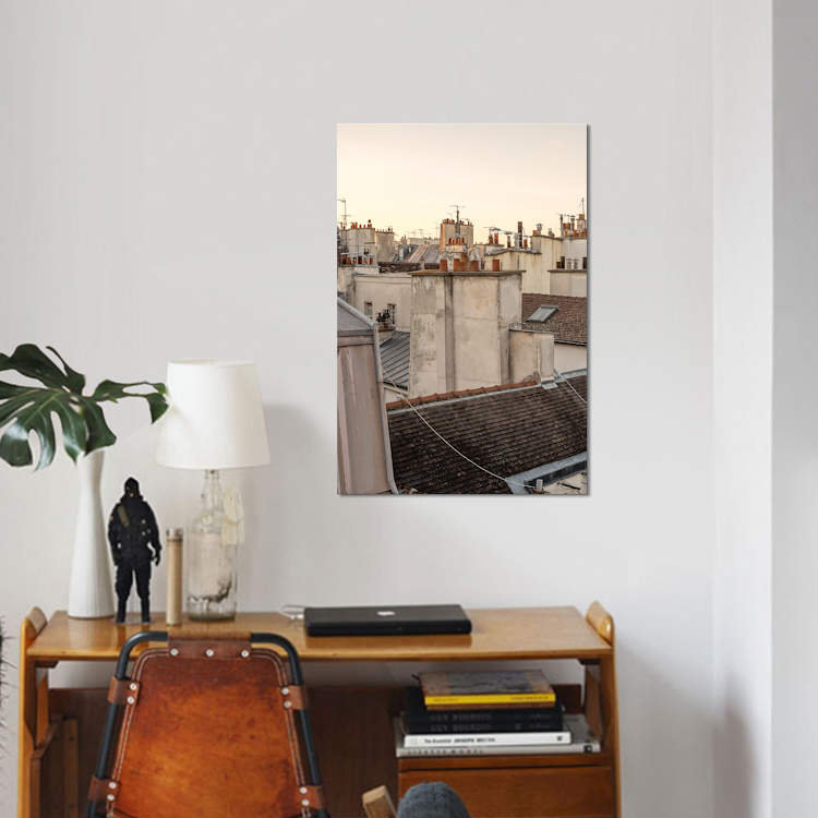 «Paris at Dusk», photographie sur toile, H 12 po x l 8 po x P 0,75 po, Toile tendue, Pas de tapis