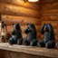 Ensemble de 3 figurines en résine