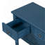 Console étroite, canapé mince avec trois tiroirs de rangement et tablette inférieure (bleu marine)-8274760