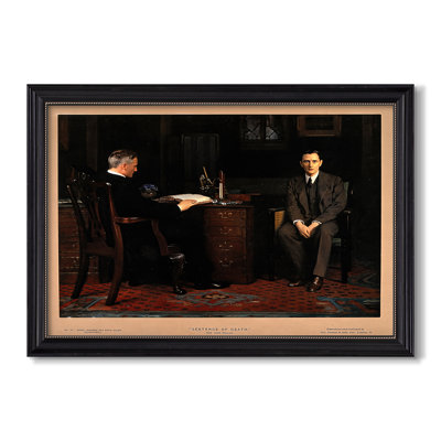 The Sentence of Death, 1908-John Collier-Custom Framed Canvas