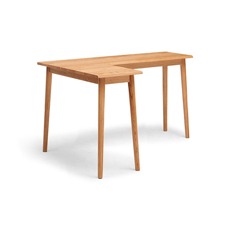 Bureaux en bois massif en L, H 55,12 po x l 39,37 po x P 29,53 po, Retour à gauche