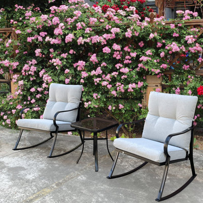 Ensemble de chaises d'extérieur 3 pièces