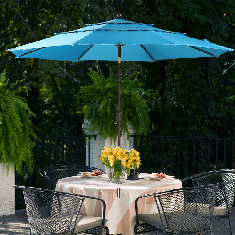 305cm Tilt Parasol, Light Blue