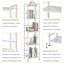 Jayvien Metal Freestanding Bathroom Shelves
