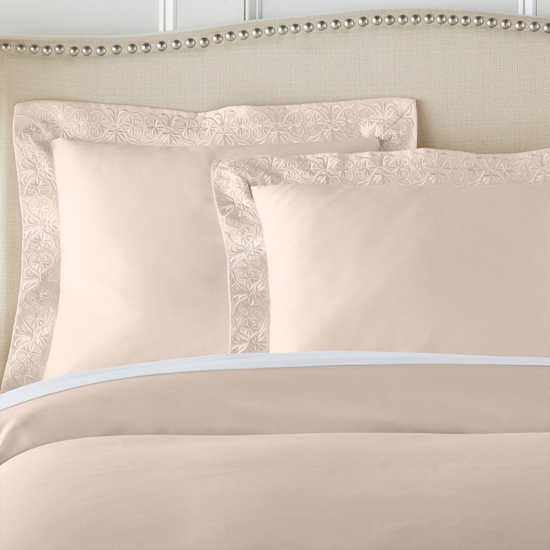 Ariane Duvet Cover Set, King, Pink