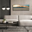 «Mort Valley - Badwater Basin Gold Sunset» par Epic Portfolio, art mural sur toile, 60 po x 20 po