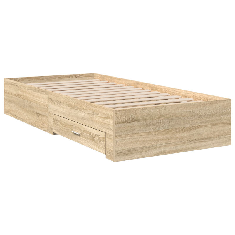 Bed Frame Sonoma Oak Engineered Wood