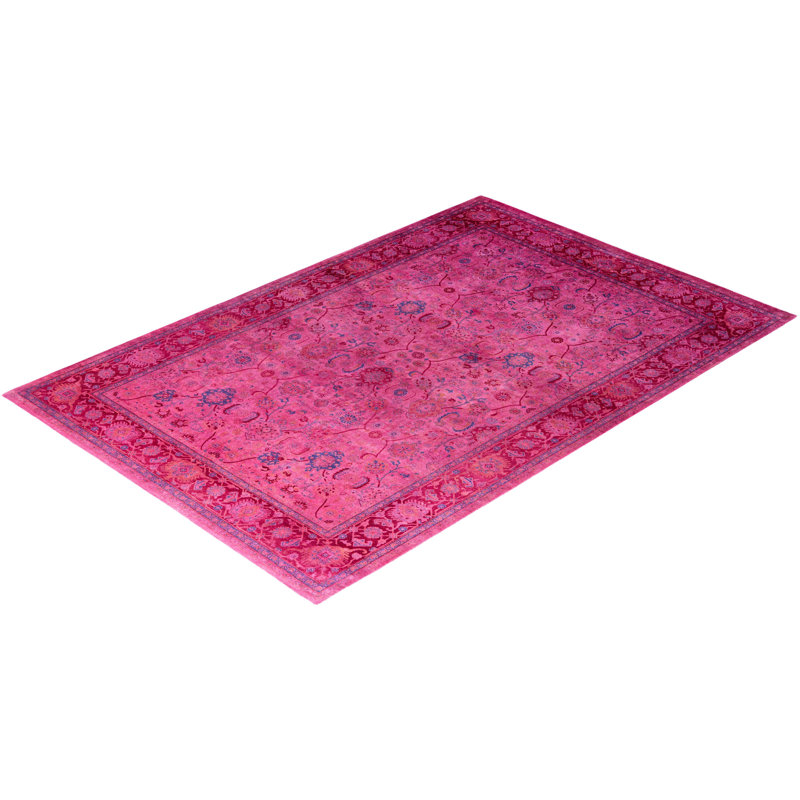Overyed One-of-a-Kind Rectangle 6'3" X 9'2" Hand Knotted Area Rug