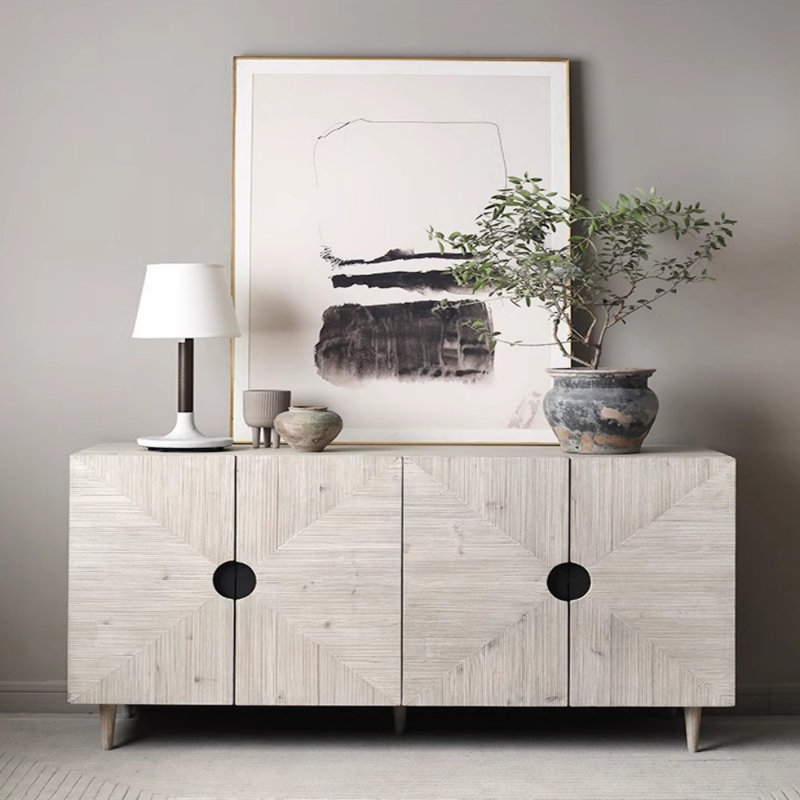 Buffet léger de luxe créatif, H 31,5 po x l 62,99 po x P 17,72 po