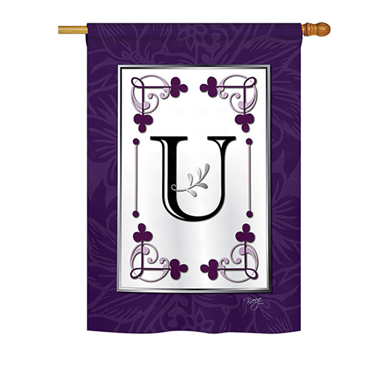 Drapeau de maison picard classique en polyester à 2 faces, H 40 po x l 28 po, U