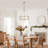 6 -Light Texture Glass Drum Chandelier-94654242