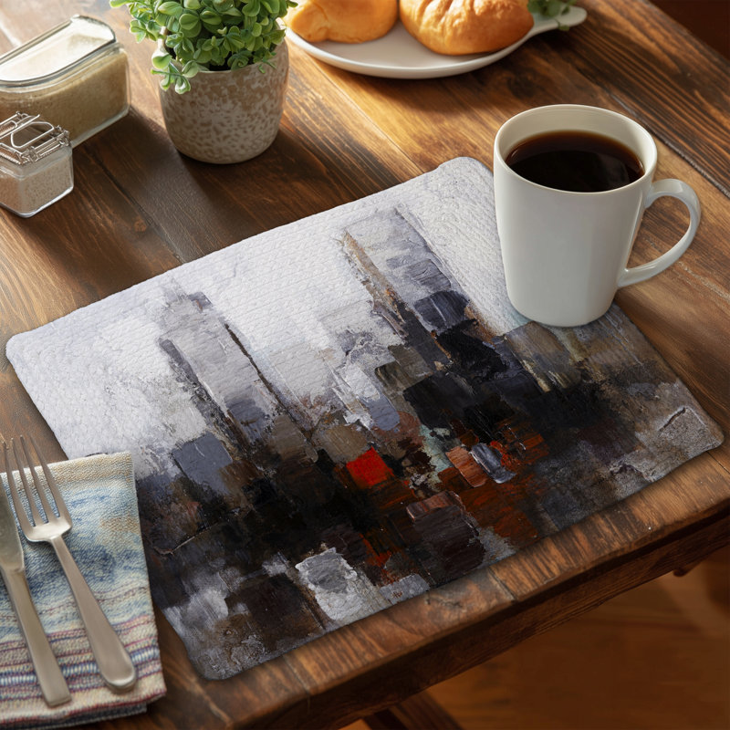 Napperon abstrait brun - Obscure City Home Decor Essential