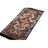 Rug & Kilim’S Caucasian Rug In Red Medallion Pattern