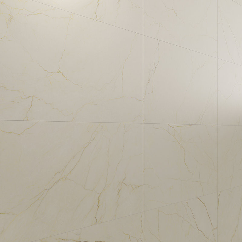 Marfino 24x48 Matte Marble Look Porcelain Tile, Avorio Beige