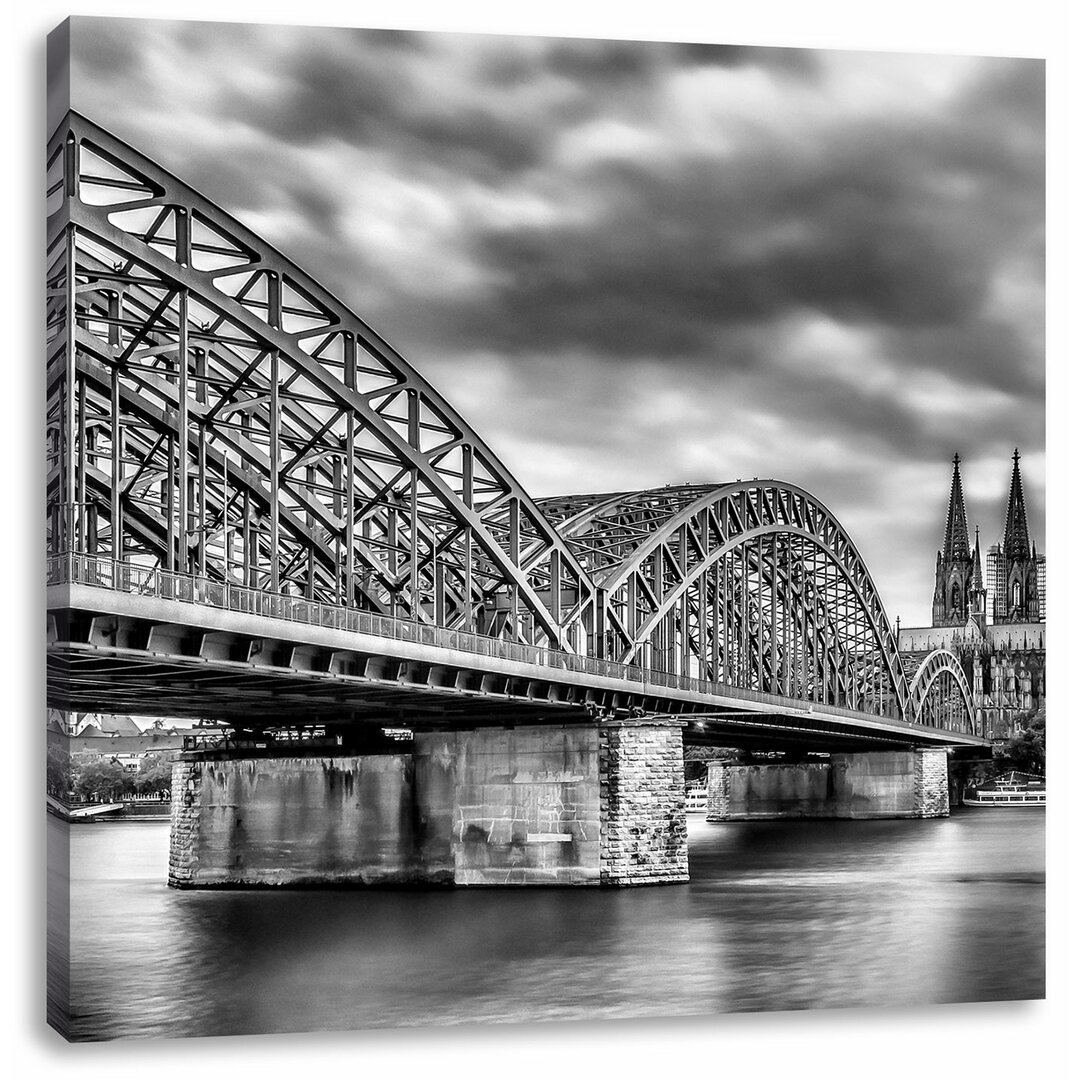 Leinwandbild Prächtige Hohenzollernbrücke in Köln